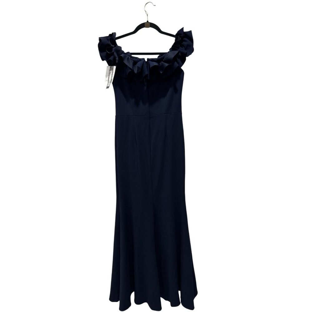 XSCAPE Women Navy Blue Gown 6 - Picture 3 of 5